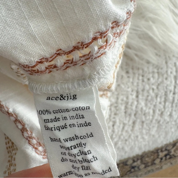 Ace & Jig Quince Maxi Dress In Ambrosia Cream Stripe Striped Off The Shoulder - Picture 9 of 12